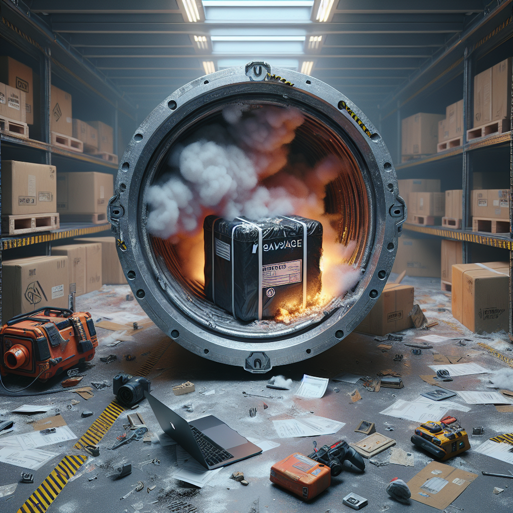 Close Call at Cargo Facility: Smoking Package Prompts Emergency Response