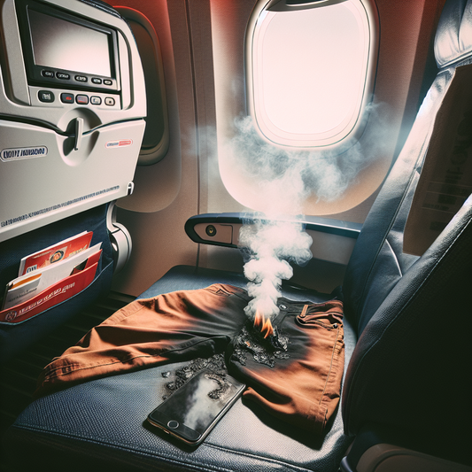 Dramatic Mid-Air Scare as Phone Ignites on Flight to Houston