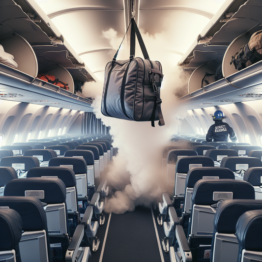 Breaking News: Close Call as Passenger's Luggage Erupts in Smoke