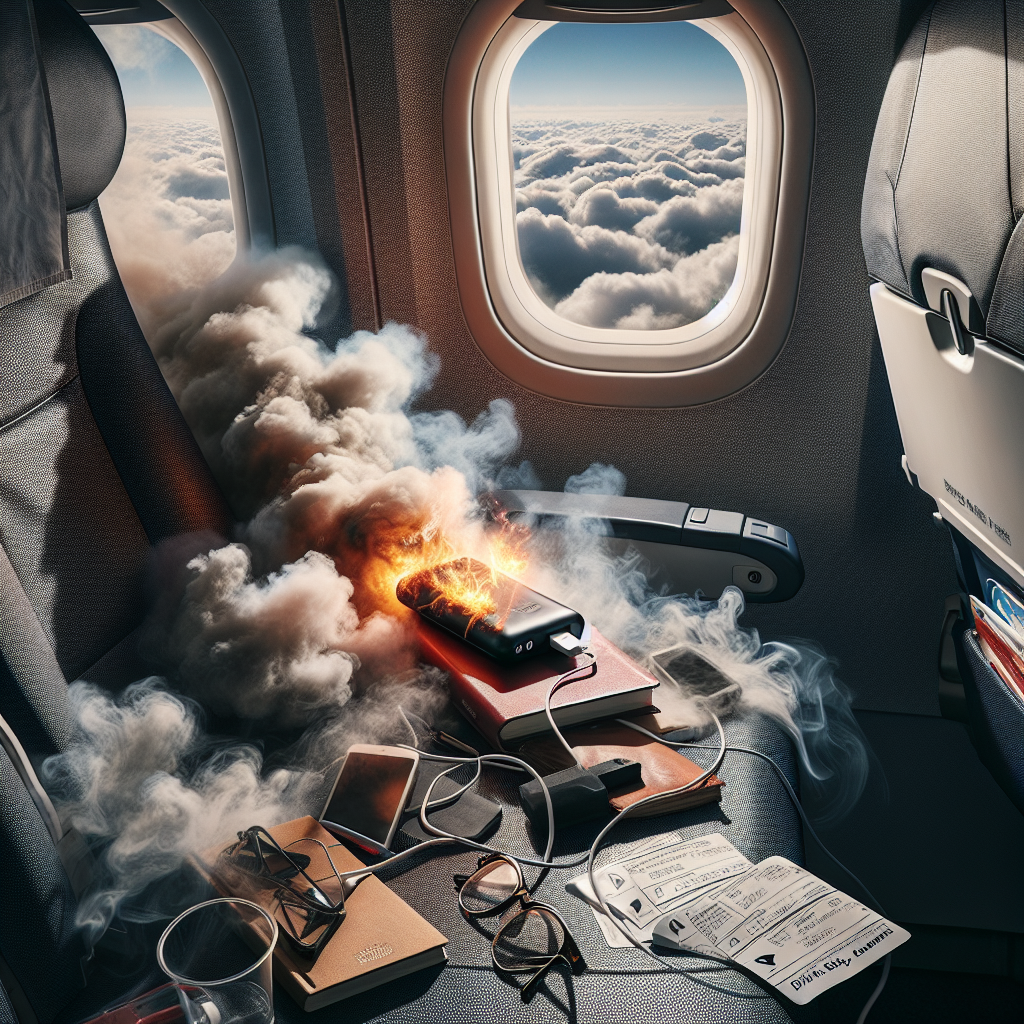 High-Altitude Scare: Electronic Device Overheats on Flight to LAX