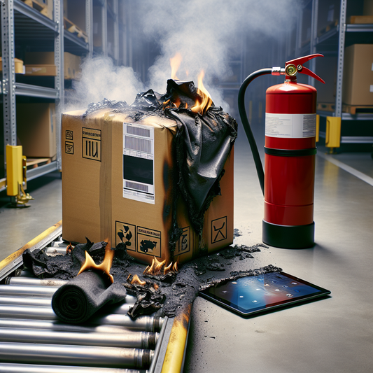 Chaos at Sorting Facility as Flaming Package Sparks Emergency