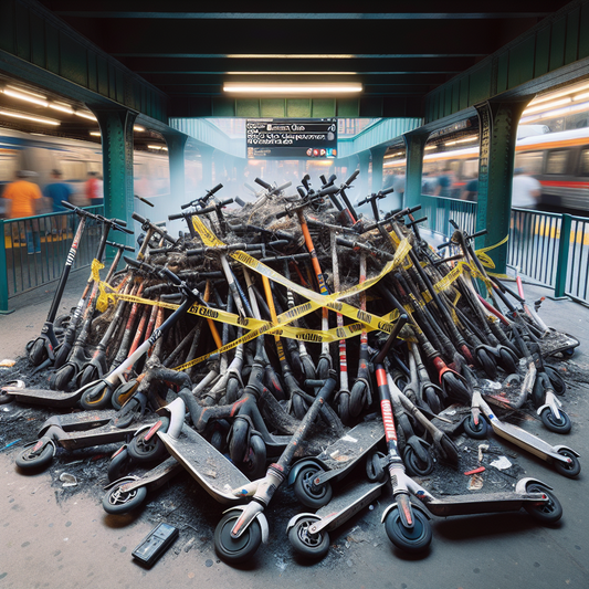 A Close Call: E-Scooter Ignites on the Underground