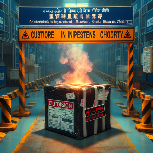 Close Call: Smoking Package Triggers Alert at Guangzhou Customs