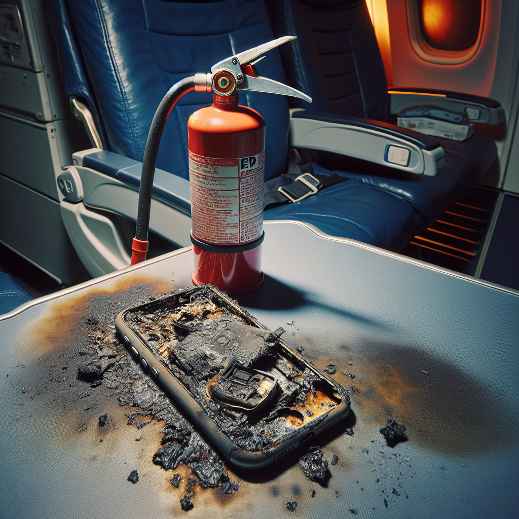 Emergency Landing Following Mid-Air Smartphone Fire