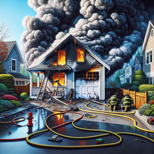 Local Firefighters Battle Intense Garage Blaze in Charlottesville