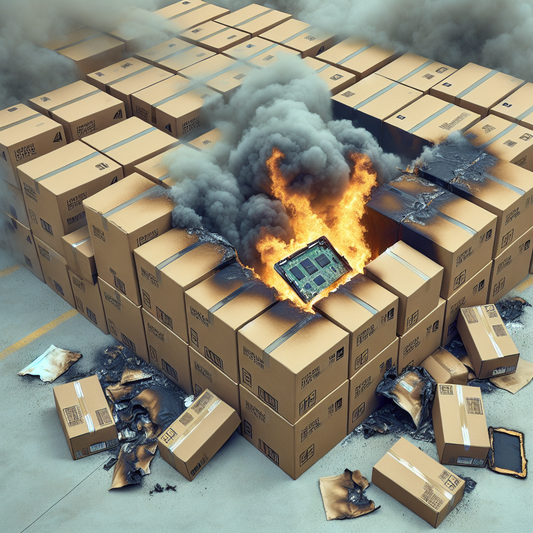 Chaos at Cargo Facility as Laptop Ignites, Revealing Hidden Dangers