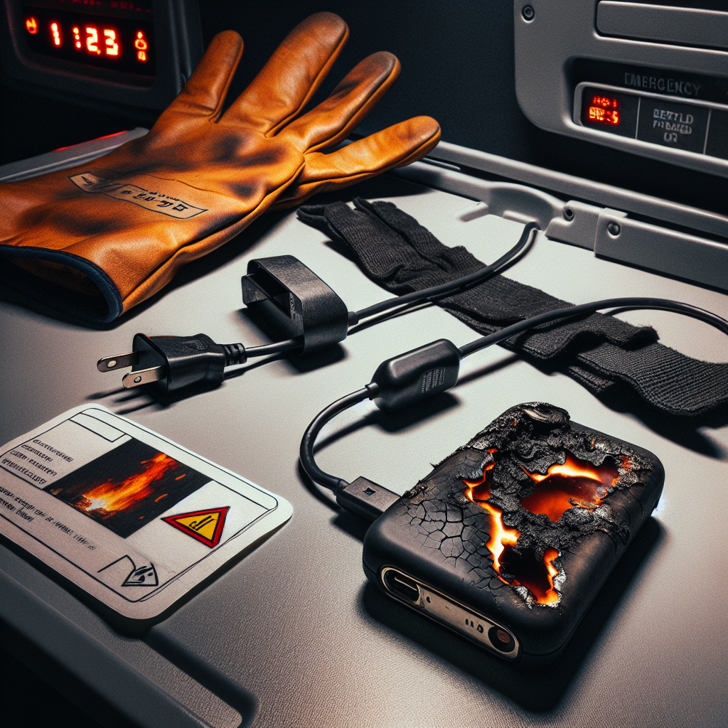 Mid-Air Scare: Passenger's Device Catches Fire Onboard