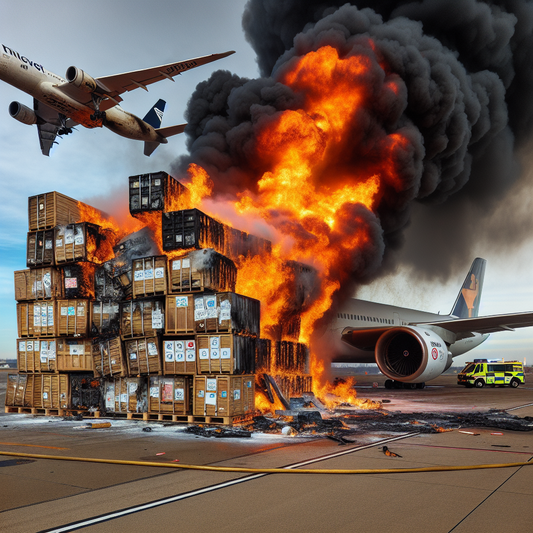 Tense Moments as Cargo Fire Threatens Safety at Toronto Airport