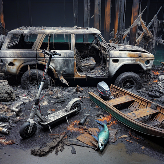Breaking News: Garage Fire Devastation From Scooter Explosion