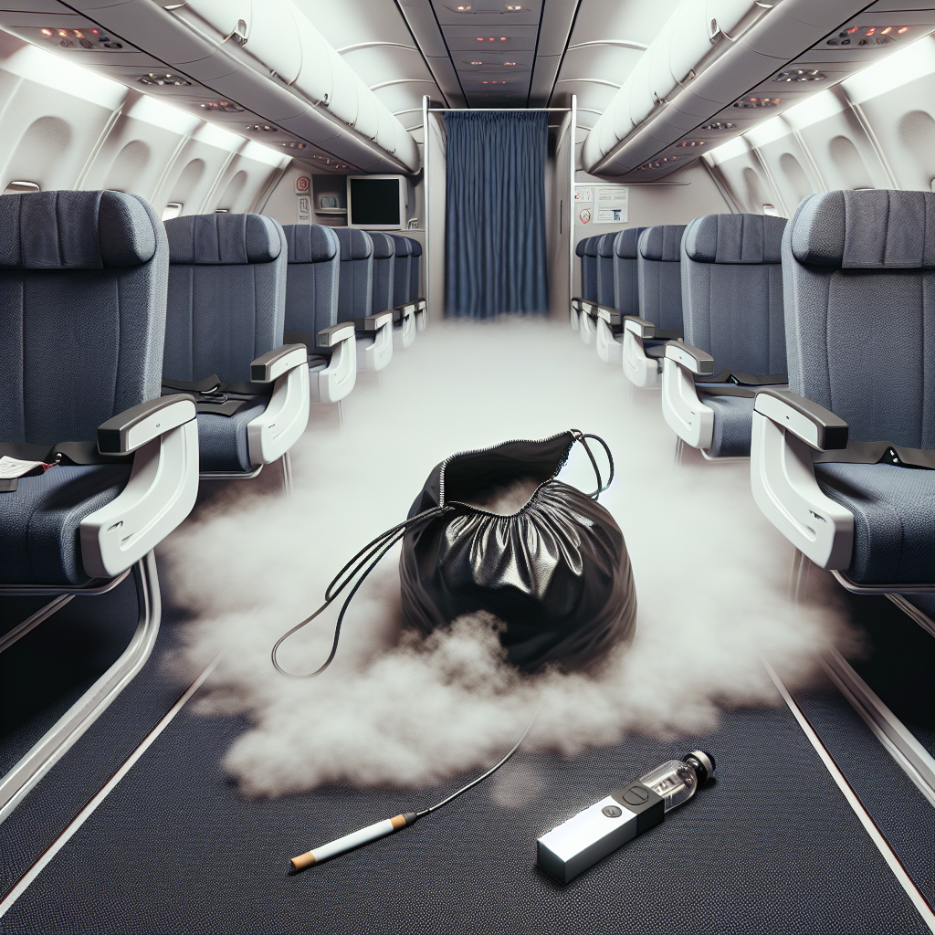 High Altitude Scare: E-Cigarette Sparks Emergency Mid-Flight