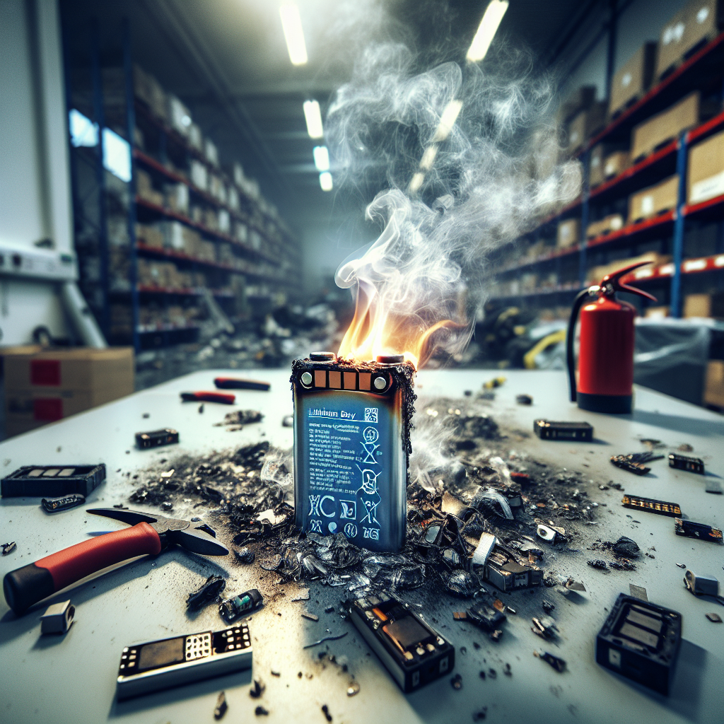 Chaos Averted: Quick-Thinking Employees Tackle Unexpected Battery Blaze