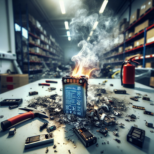 Chaos Averted: Quick-Thinking Employees Tackle Unexpected Battery Blaze