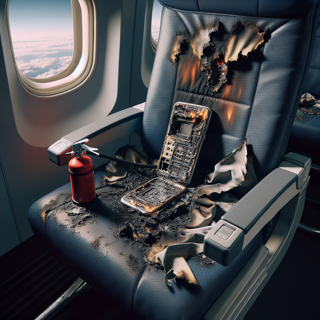 High Altitude Scare: Cell Phone Battery Ignites During Flight