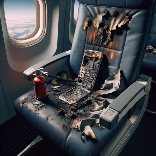 High Altitude Scare: Cell Phone Battery Ignites During Flight