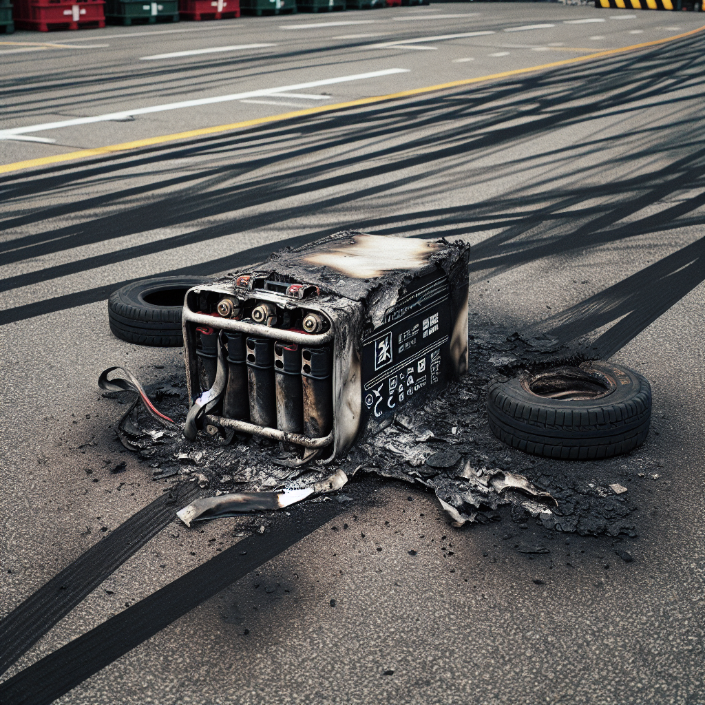 Close Call at Airport as Runaway Charger Ignites