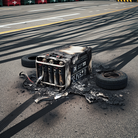 Close Call at Airport as Runaway Charger Ignites