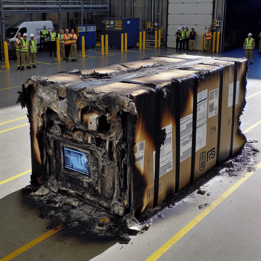Miraculous Escape: No Injuries After Lithium Battery Erupts in Flames at Cargo Facility