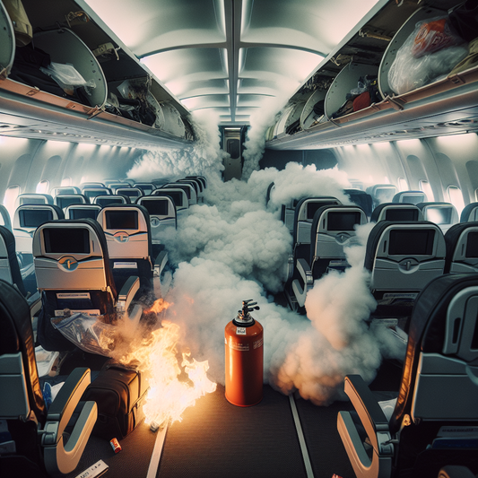 High-Altitude Emergency: E-Cigarette Sparks Mid-Flight Panic