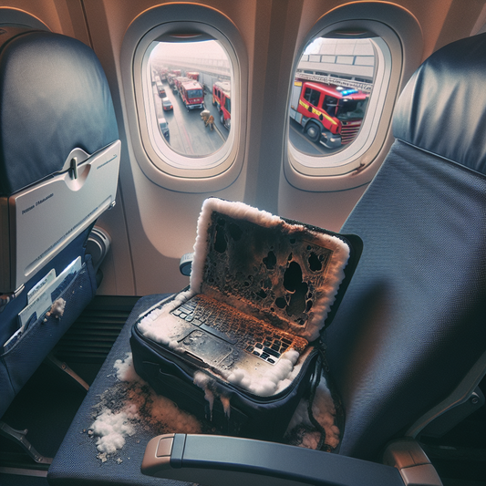 Mid-Air Scare: Quick-Thinking Crew Extinguishes Inflight Laptop Fire