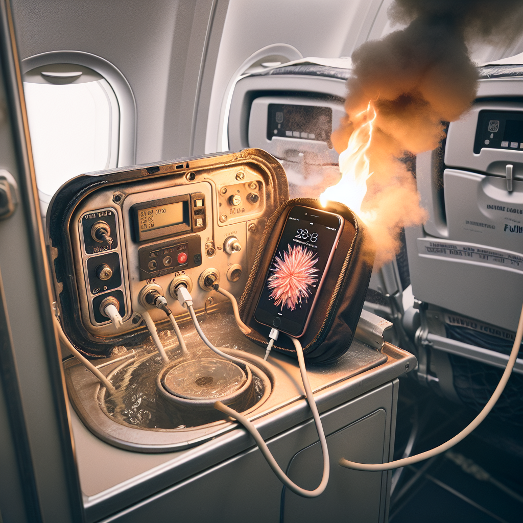 Close Call in the Sky: Passenger's Device Ignites on Flight 2981