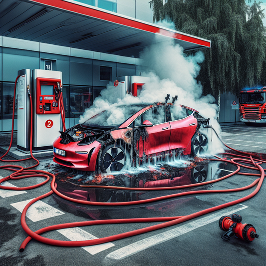 Charged with Danger: Electric Vehicle Fire Raises Safety Concerns