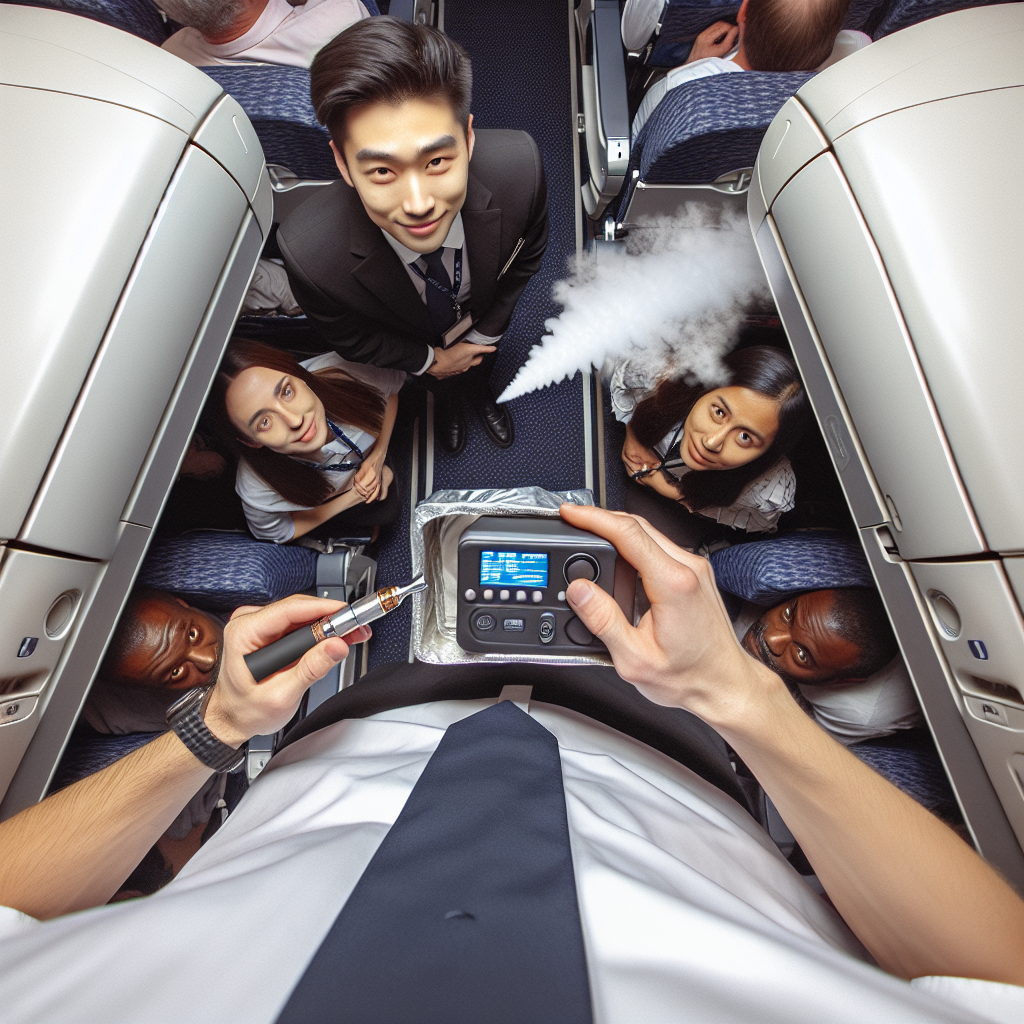 Aerial Scare: E-Cigarette Sparks Mid-Flight Emergency