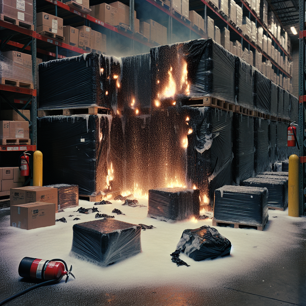 Dramatic Fire Engulfs Cargo at International Hub