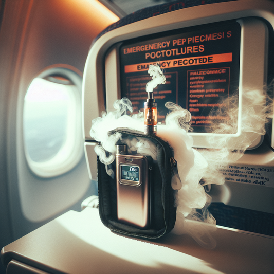 High-altitude Scare: Overheated E-Cigarette Sparks Emergency Response on Board