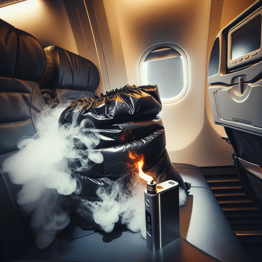 Midair Crisis Averted: Overheating E-Cigarette Safely Contained