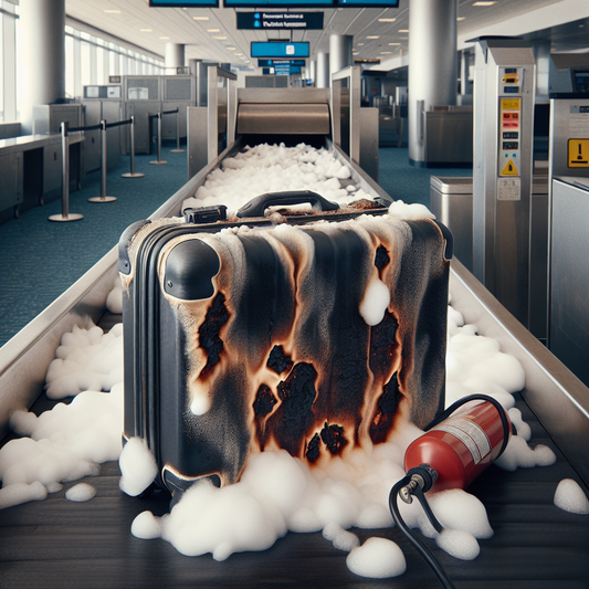 Miraculous Escape: Luggage Blaze Averted at Airport Check-In