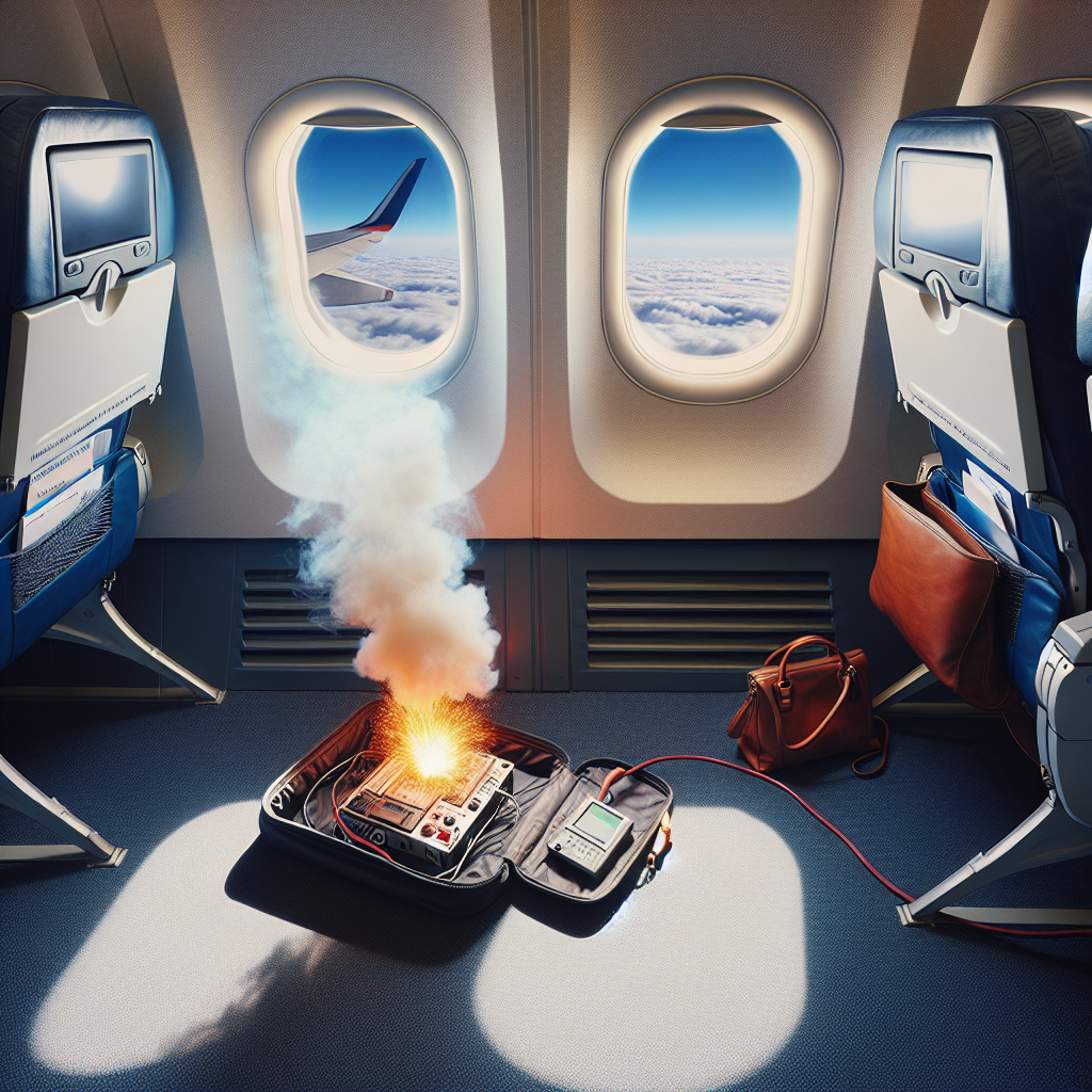High-Altitude Scare: Passenger Battery Sparks Mid-Flight Drama