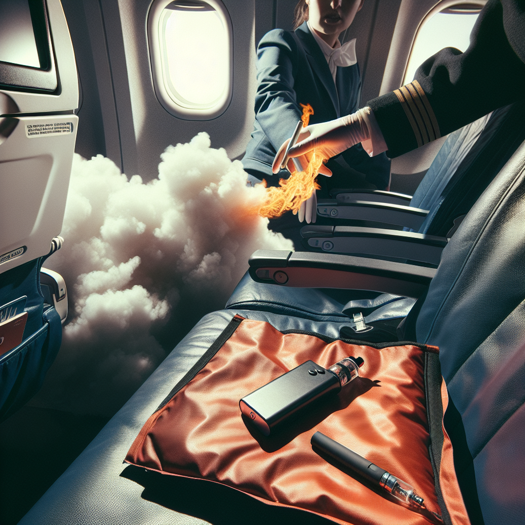 Breaking News: Mid-Flight Scare as E-Cigarette Overheats