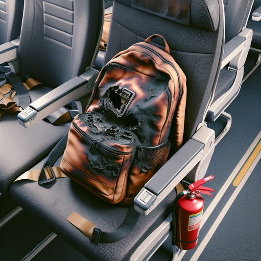 Mid-Air Scare: Passenger's Backpack Catch Fire on Transcontinental Flight