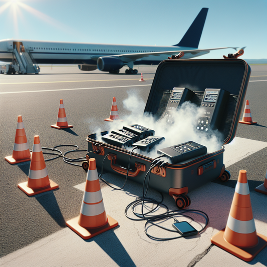 Close Call at Airport: Smoking Luggage Incident Averted