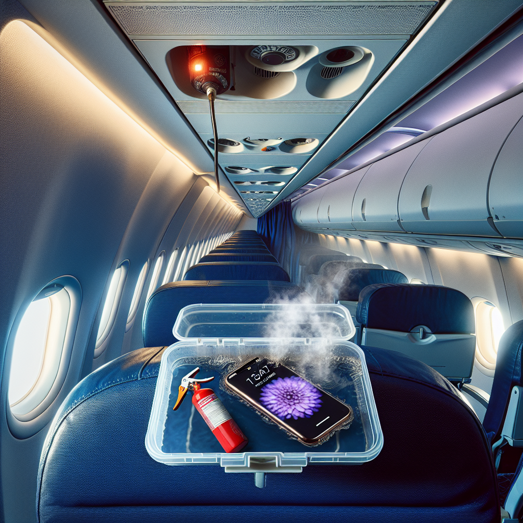 Mid-Air Scare: Flight Passenger's Phone Ignites as Plane Descends