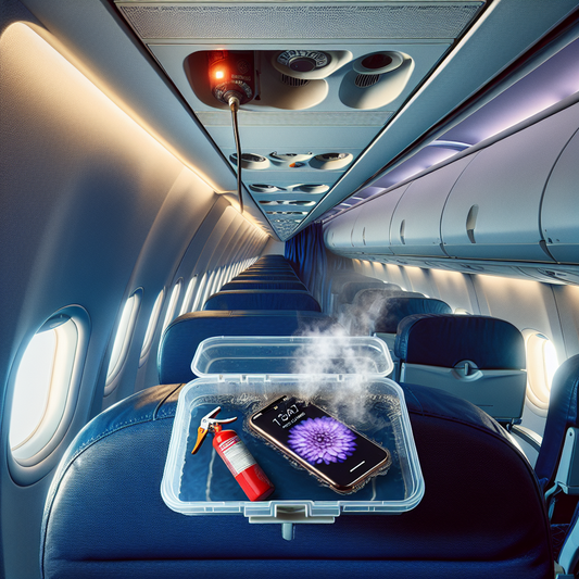 Mid-Air Scare: Flight Passenger's Phone Ignites as Plane Descends