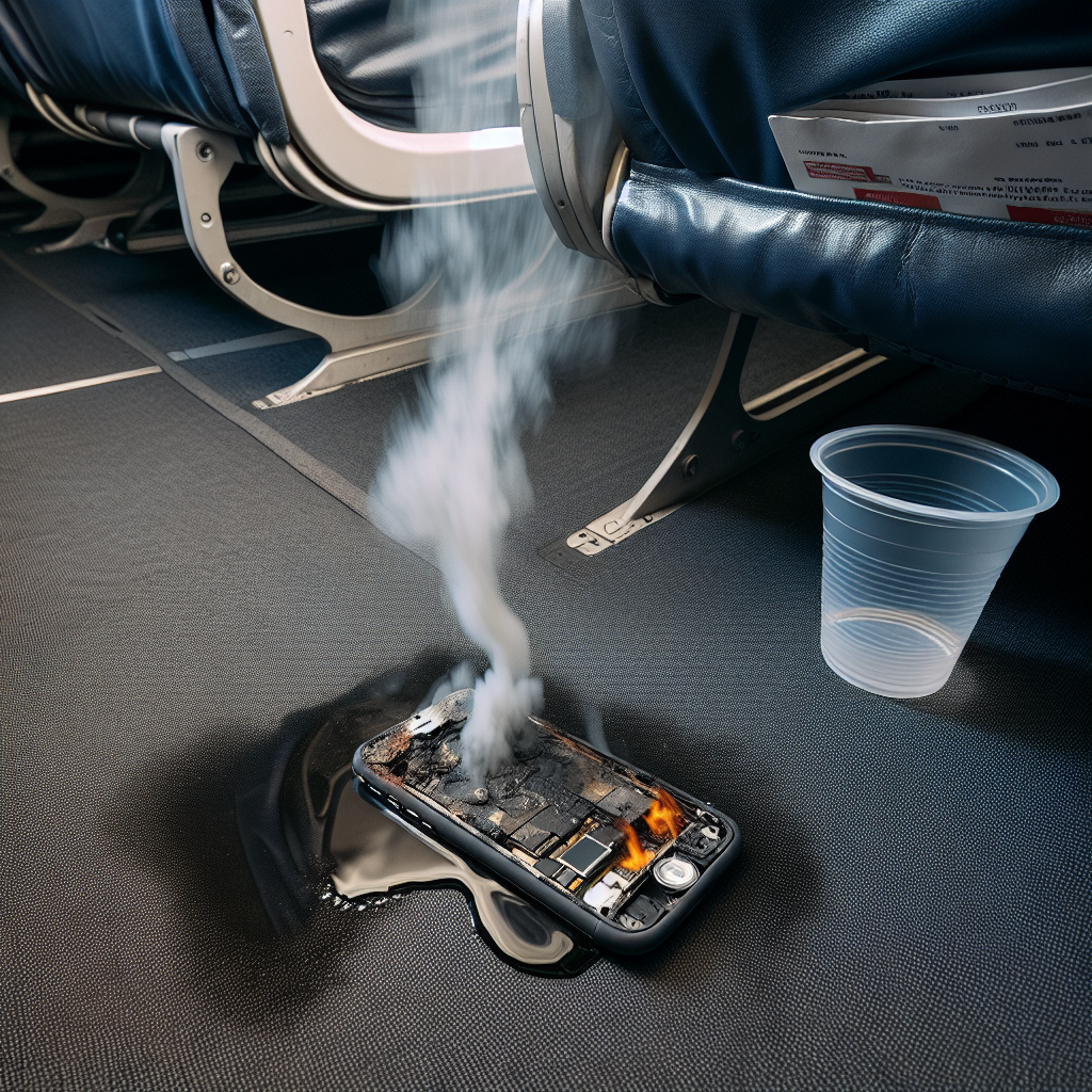 Breaking News: Mid-Air Scare as Overheating Cellphone Raises Alarm