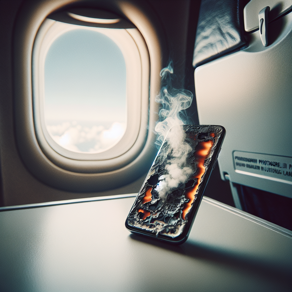 Passenger Escapes Unscathed as Phone Erupts in Flames on Aircraft