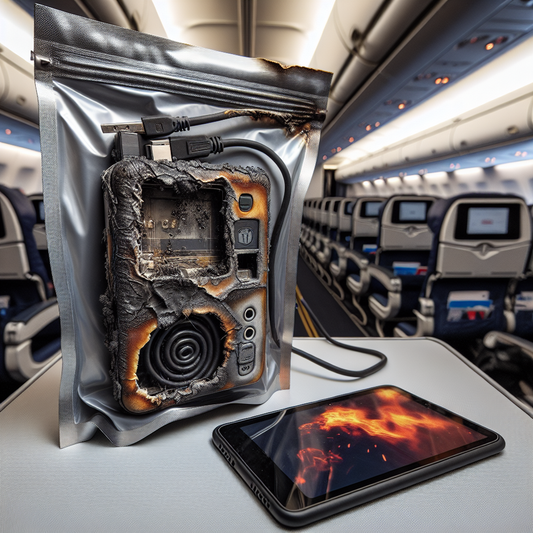 Close Call at 35,000 Feet: Battery Pack Ignites Midair