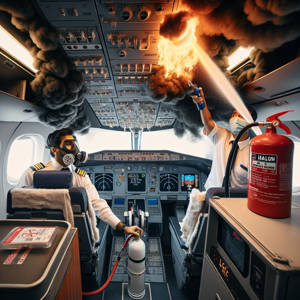 Tense Moments Above: Emergency Landing Following Mid-Air Cabin Fire