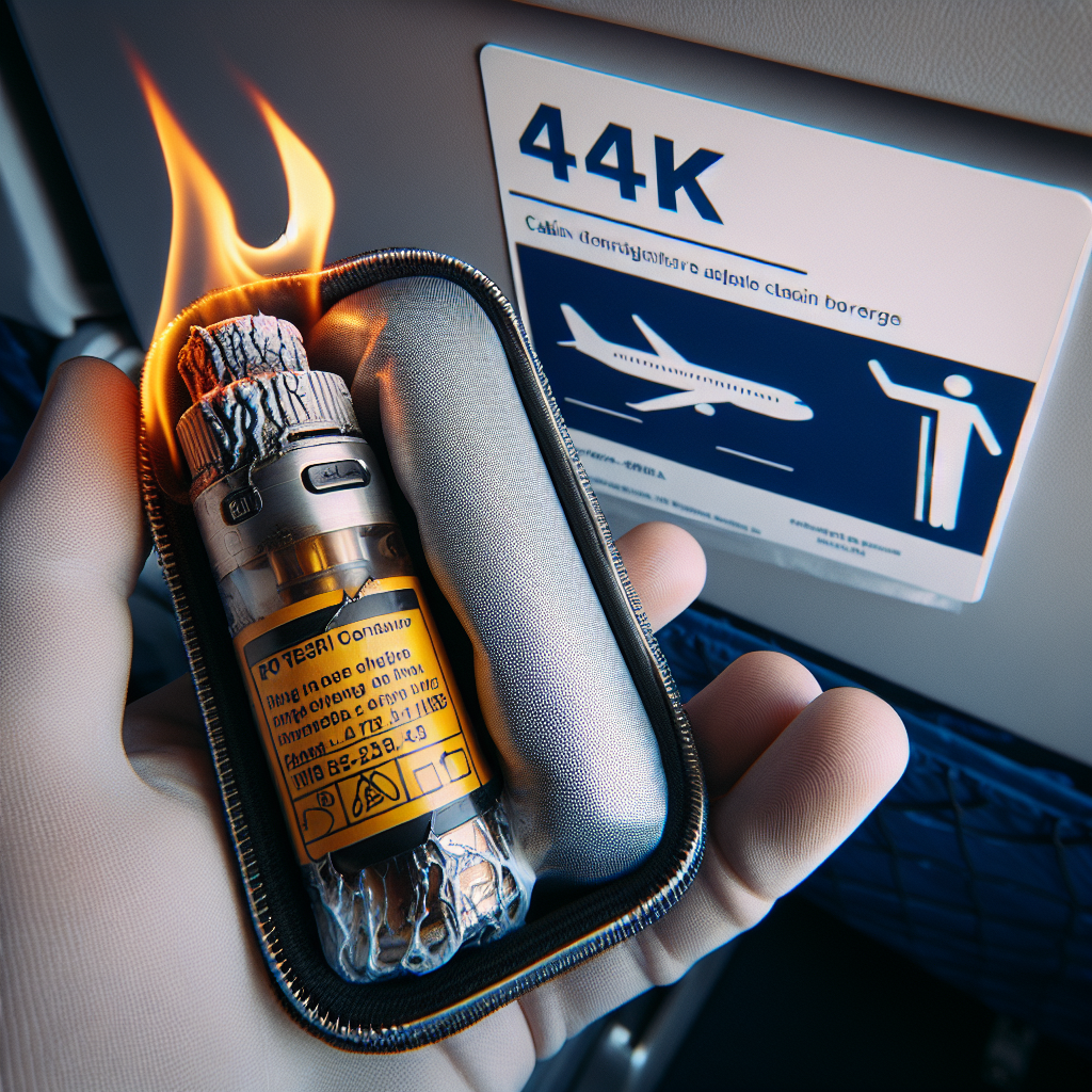 In-Flight Safety Threat: E-Cigarette Device Overheats Mid-Air